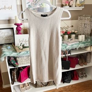 WHBM sparkle knit sleeveless top size large